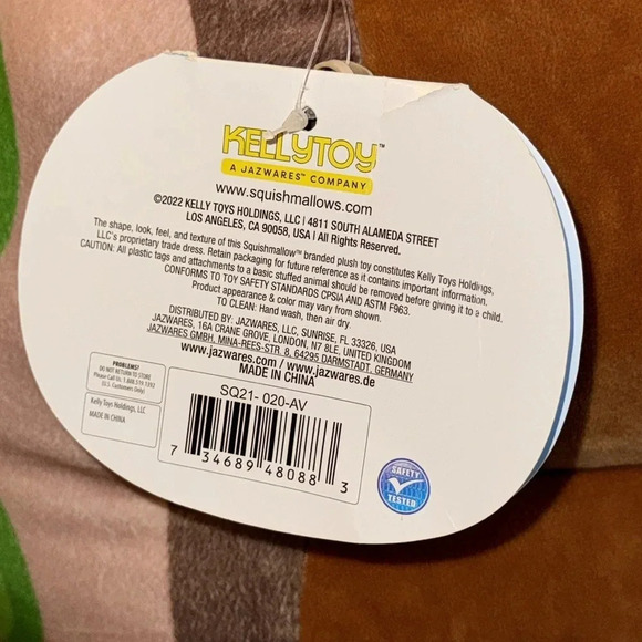 NWT Squishmallow Original & Authentic Stuffed Animal Plush Toy Kellytoy Jazware - Picture 6 of 12